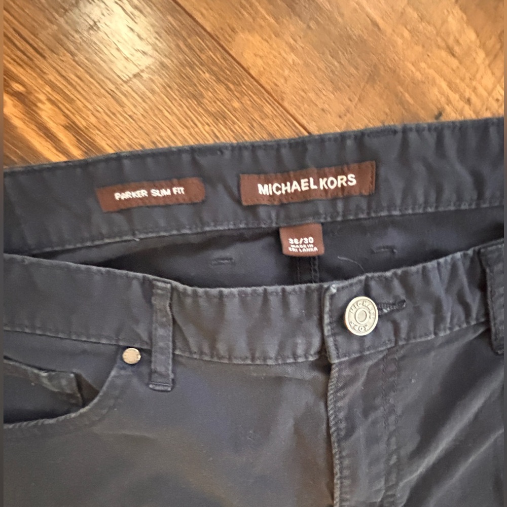 💙Michael Kors Men's Dark Blue Slim Pants - Picture 4 of 5
